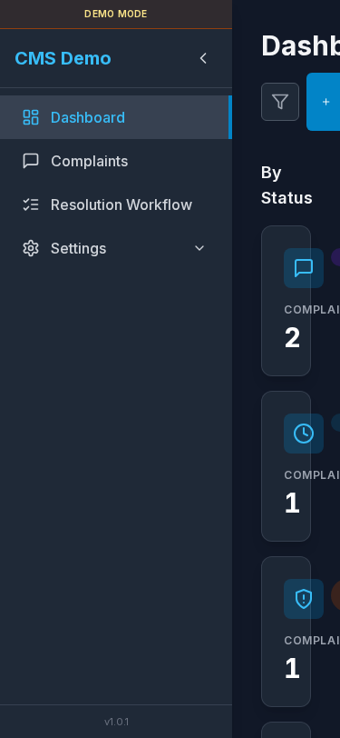 Dashboard on mobile