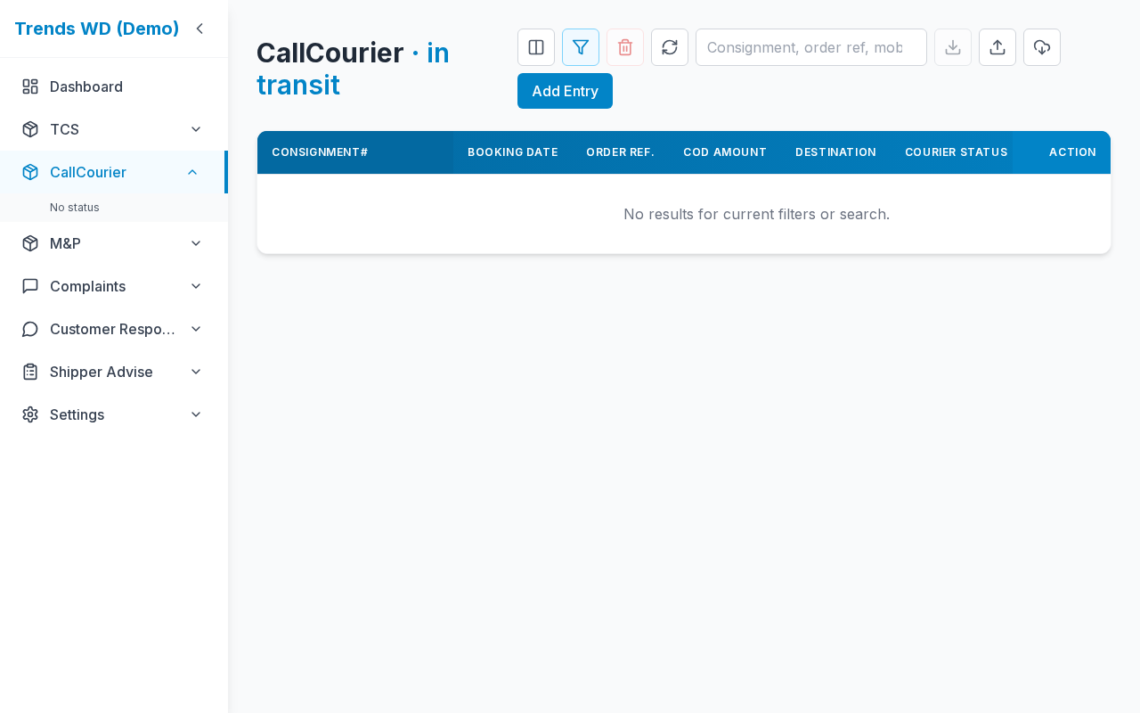 CallCourier — In Transit