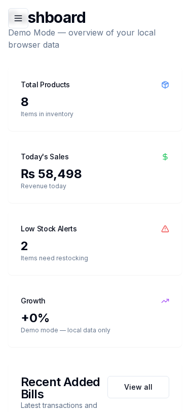 Mobile dashboard