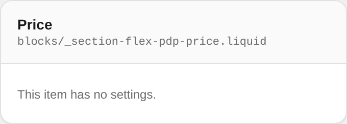 Price settings